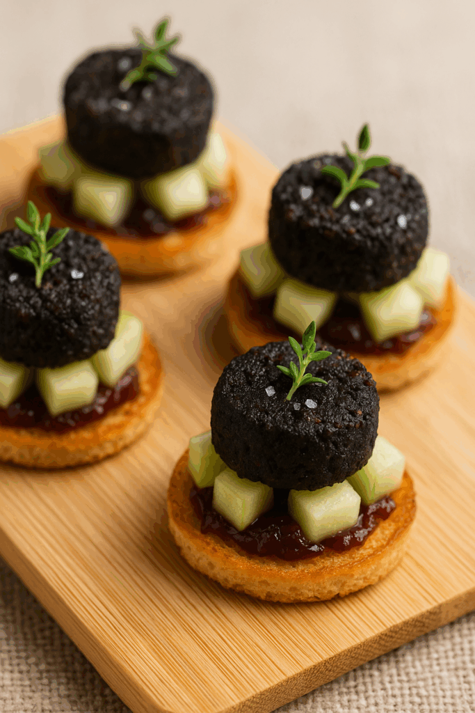 amuse-bouche au boudin noir