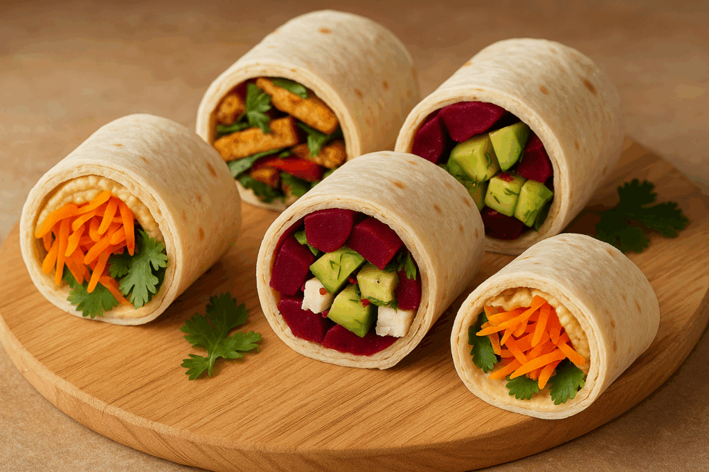 wrap apéro végétarien